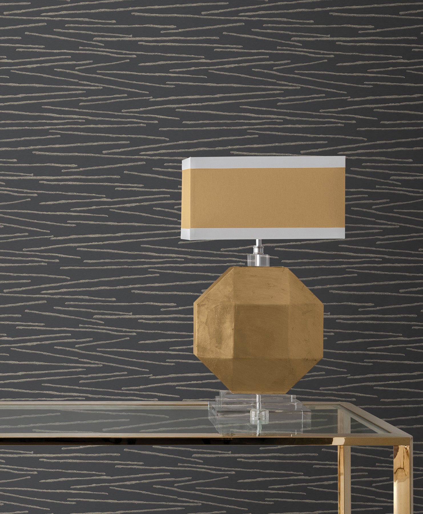 Foundations Wallpaper in Charcoal color - pattern number COD0624 - by Candice Olson in the Luminous collection