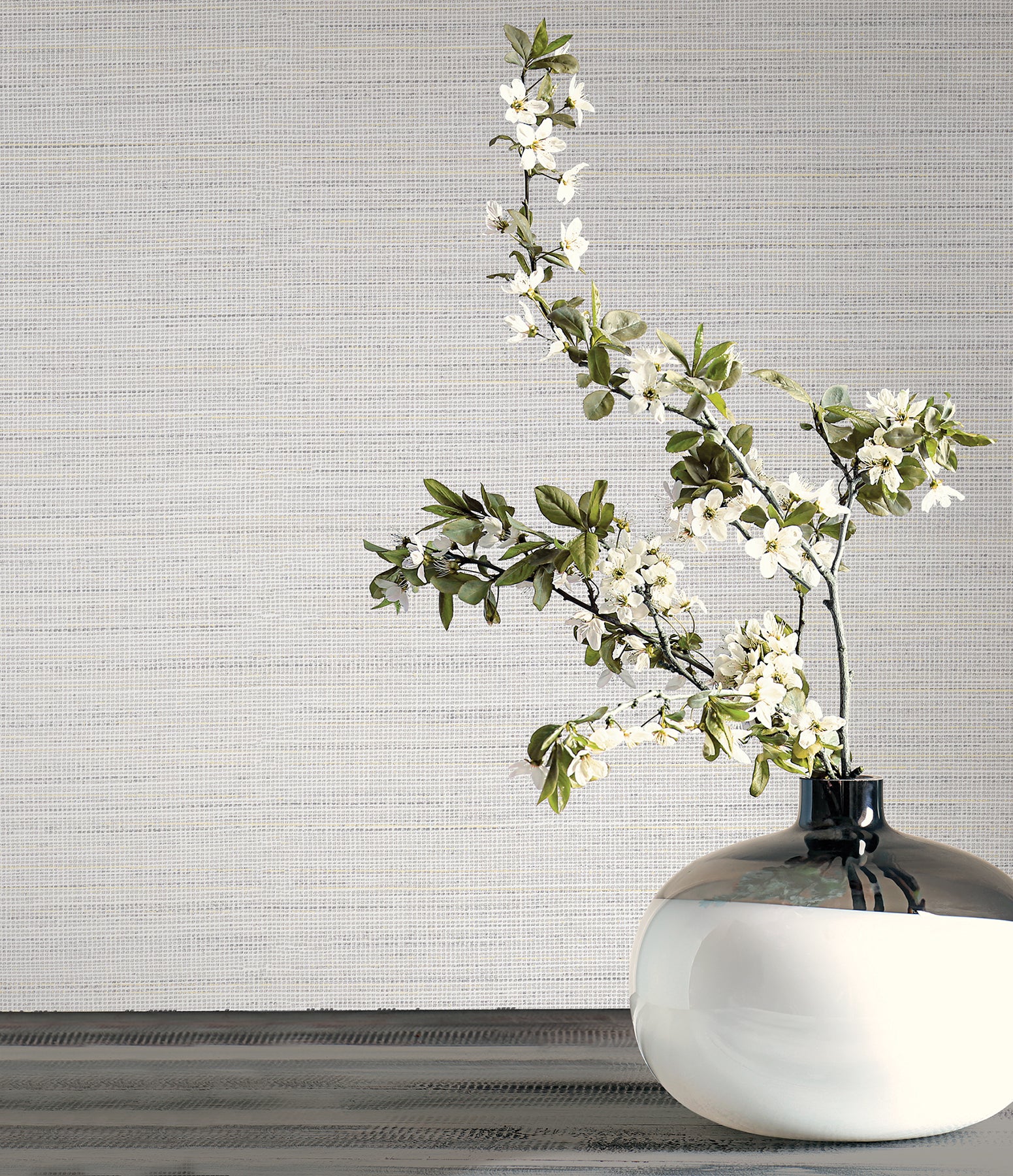 Drift Weave Wallpaper in Light Grey color - pattern number COD0629 - by Candice Olson in the Luminous collection