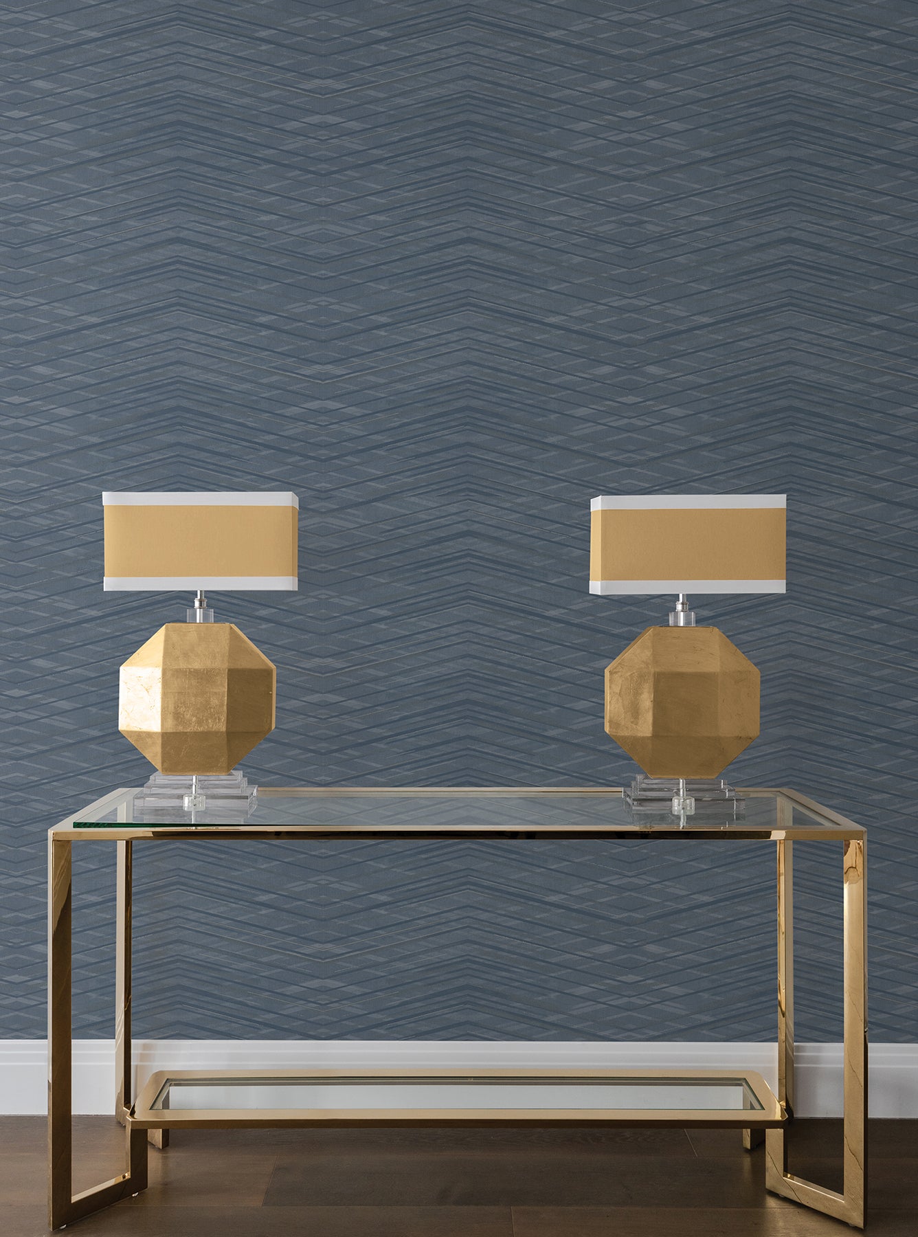 Focal Point Wallpaper in Blue color - pattern number COD0660 - by Candice Olson in the Luminous collection