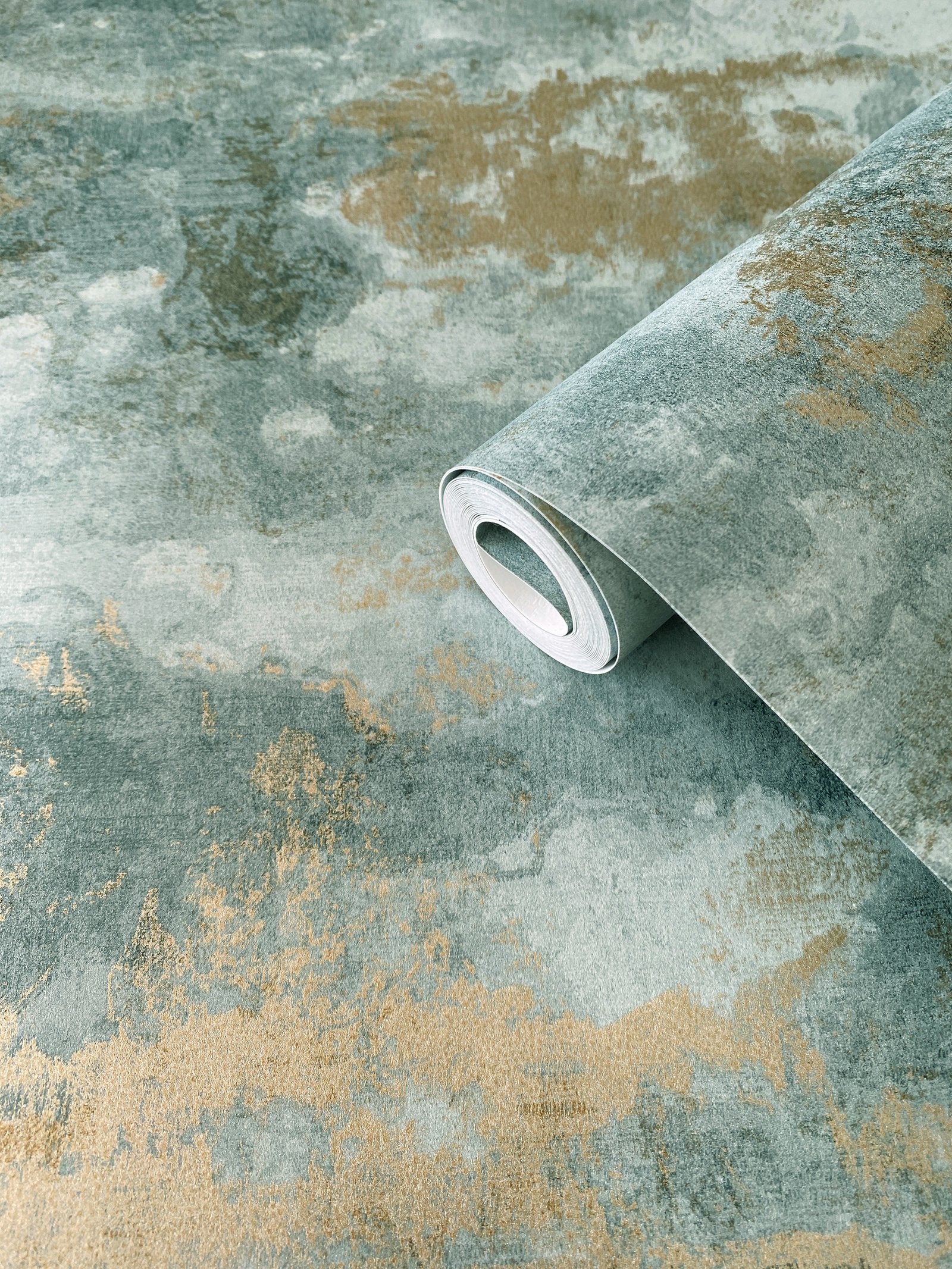 Perfect Storm wallpaper in green color - pattern number DWP0356-04 - by Galerie in the Elegance collection