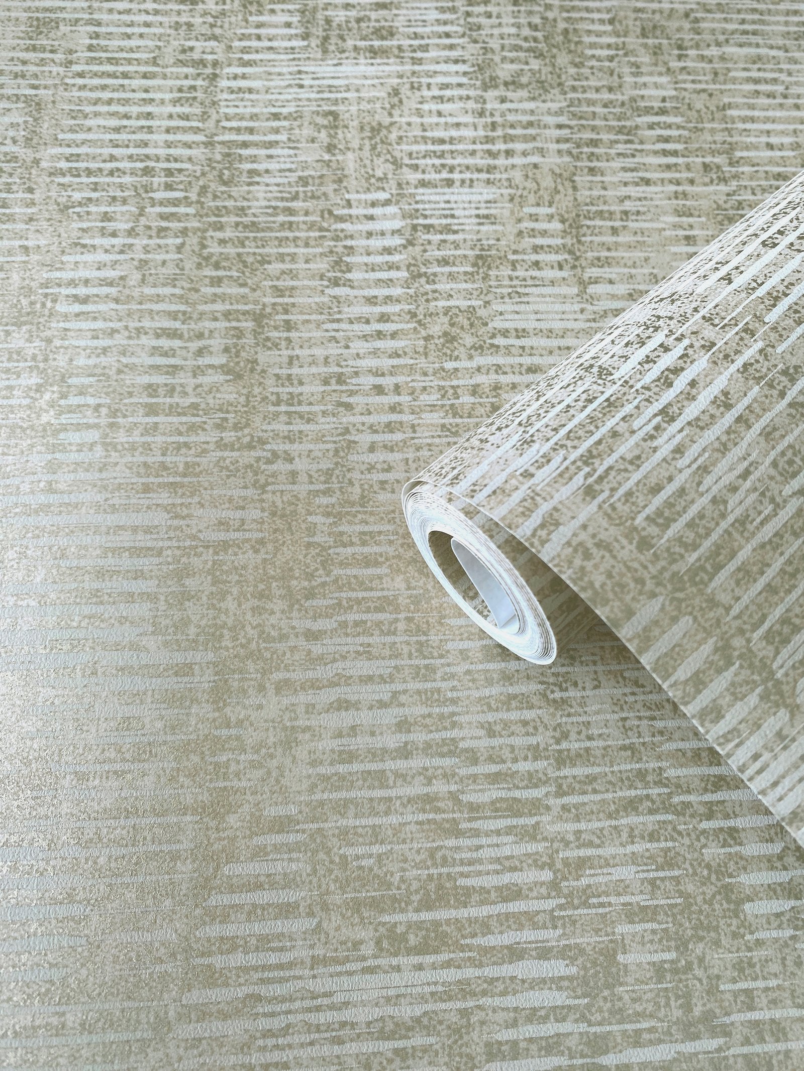 Stripy Shimmer wallpaper in beige color - pattern number DWP0357-03 - by Galerie in the Elegance collection