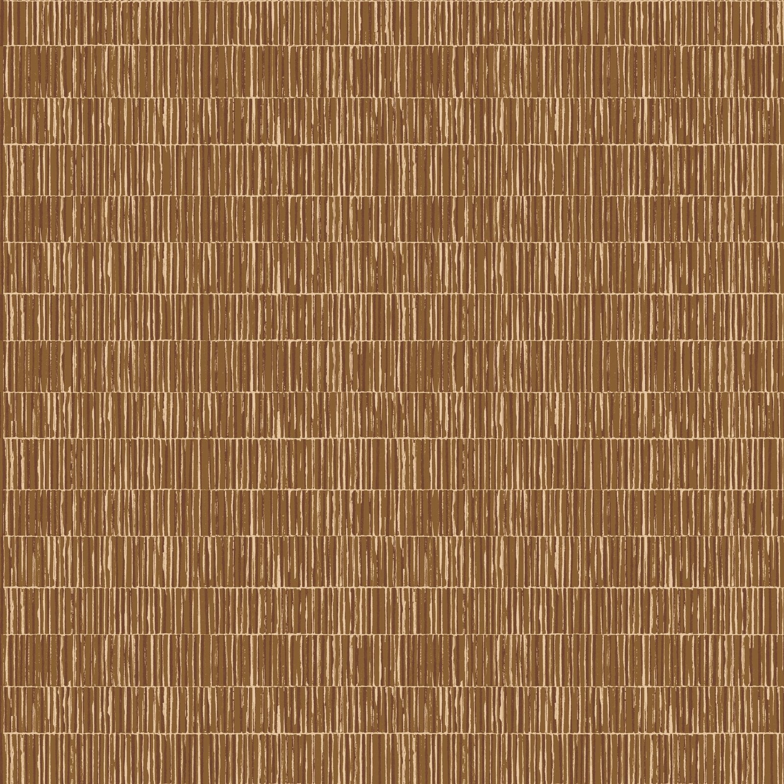 Bamboo Screen wallpaper in orange color - pattern number DWP0362-08 - by Galerie in the Zen collection