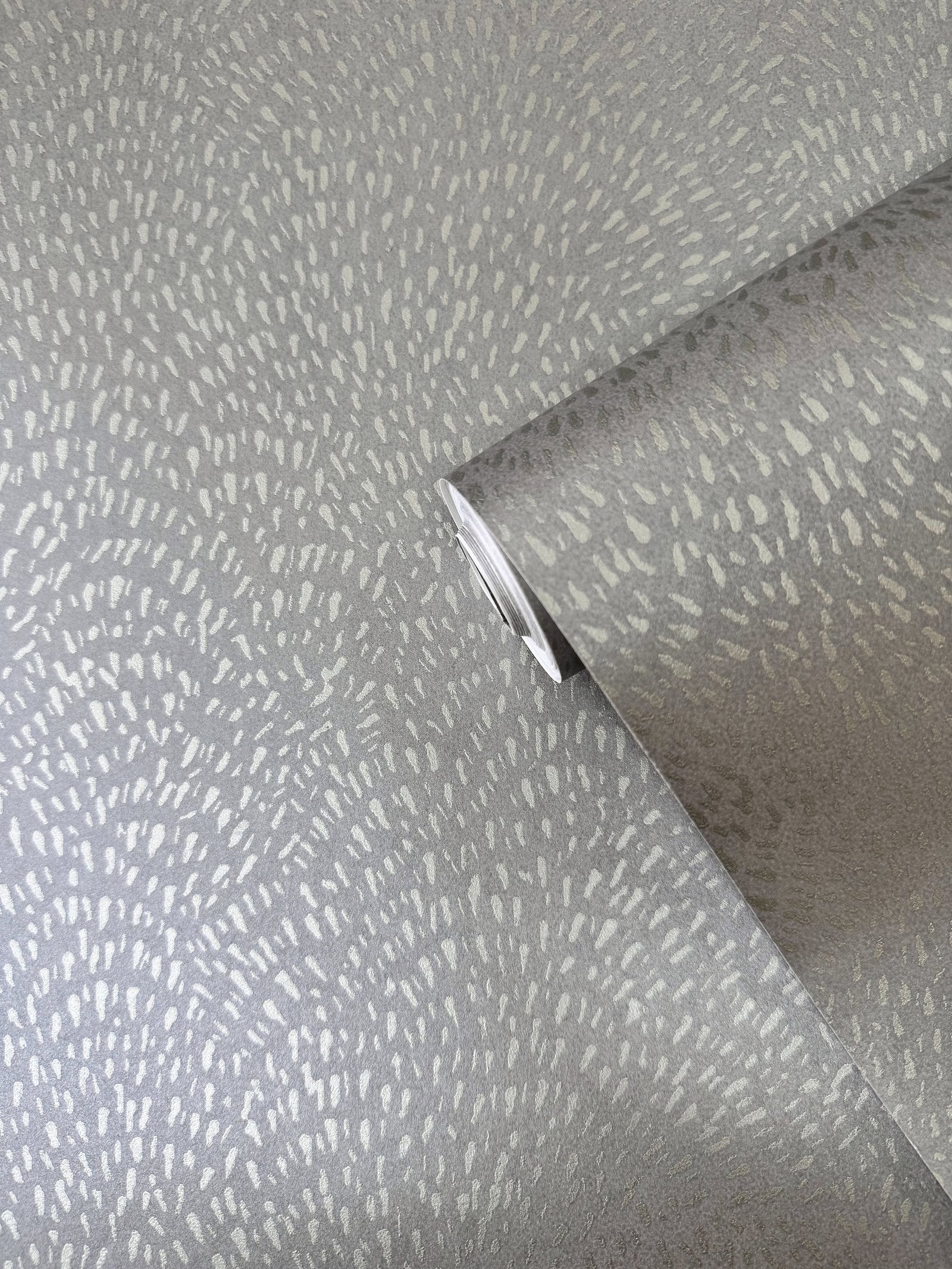 Fan Fleck wallpaper in silver grey color - pattern number DWP0363-07 - by Galerie in the Zen collection