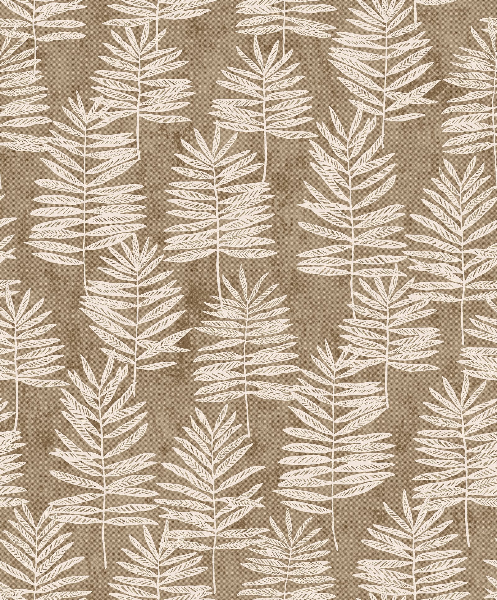 Tumbling Leaf wallpaper in bronze brown color - pattern number DWP0365-02 - by Galerie in the Zen collection