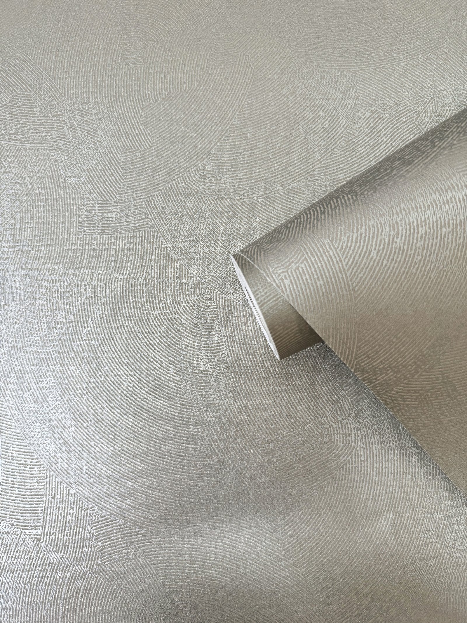 Plaster Fan wallpaper in silver grey color - pattern number DWP0366-06 - by Galerie in the Zen collection