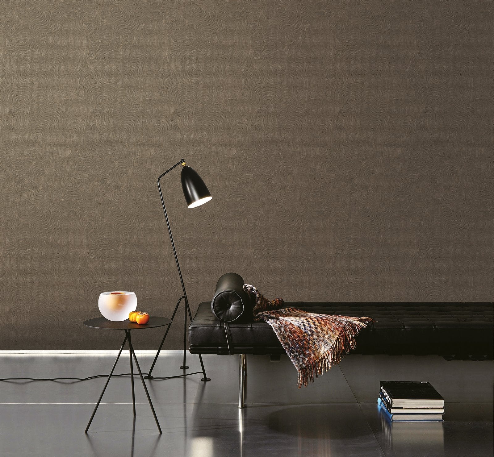 Plaster Fan wallpaper in rose gold color - pattern number DWP0366-08 - by Galerie in the Zen collection
