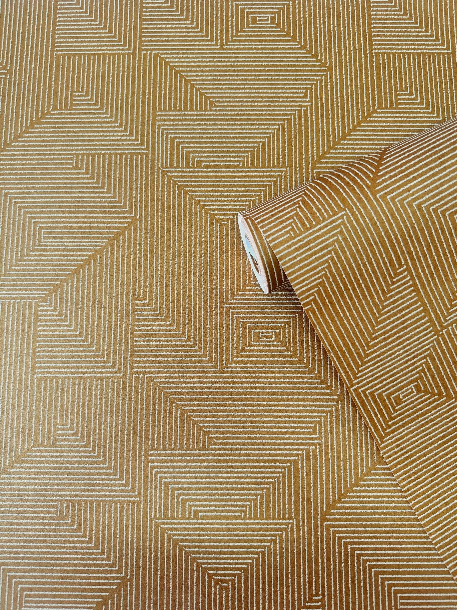 Cleopatra wallpaper in yellow color - pattern number DWP0368-02 - by Galerie in the Zen collection