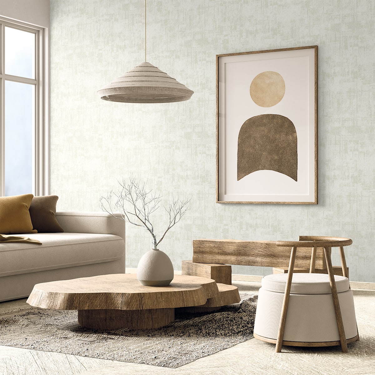 Flight wallpaper in cream color - pattern number EL20105 - by Seabrook in the Neutral Elements collection