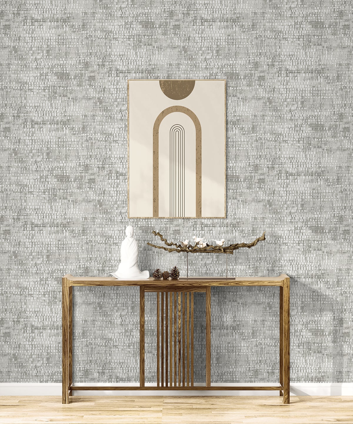 Nimbus wallpaper in fog color - pattern number EL20708 - by Seabrook in the Neutral Elements collection