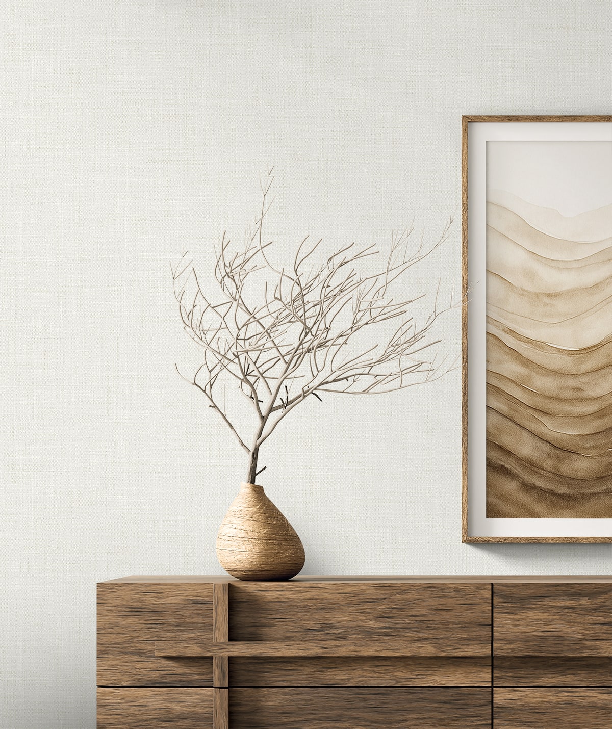 Vespia wallpaper in shell color - pattern number EL21113 - by Seabrook in the Neutral Elements collection