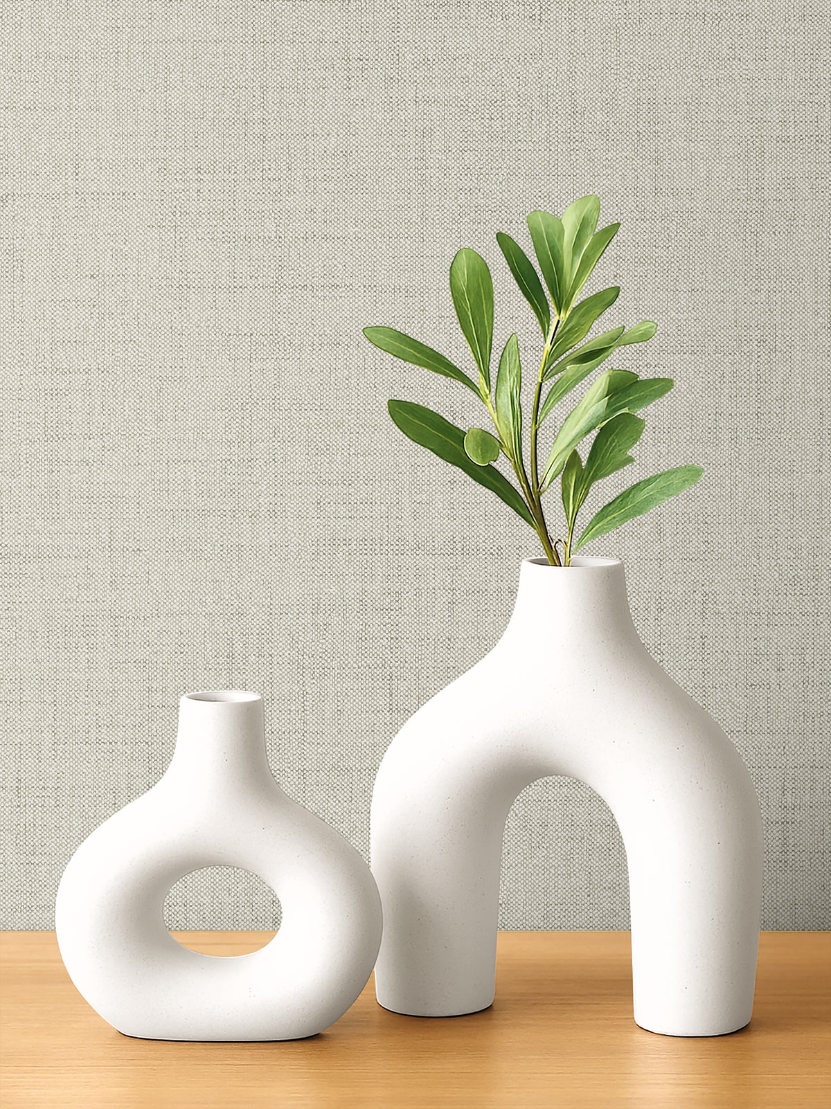 Vespia wallpaper in oyster color - pattern number EL21118 - by Seabrook in the Neutral Elements collection