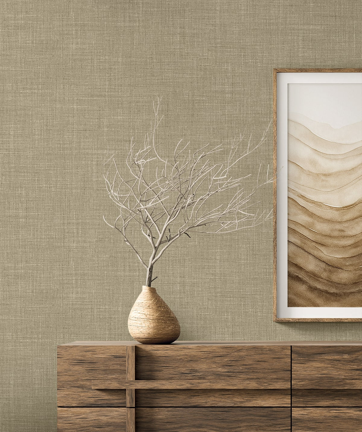 Vespia wallpaper in dune color - pattern number EL21129 - by Seabrook in the Neutral Elements collection