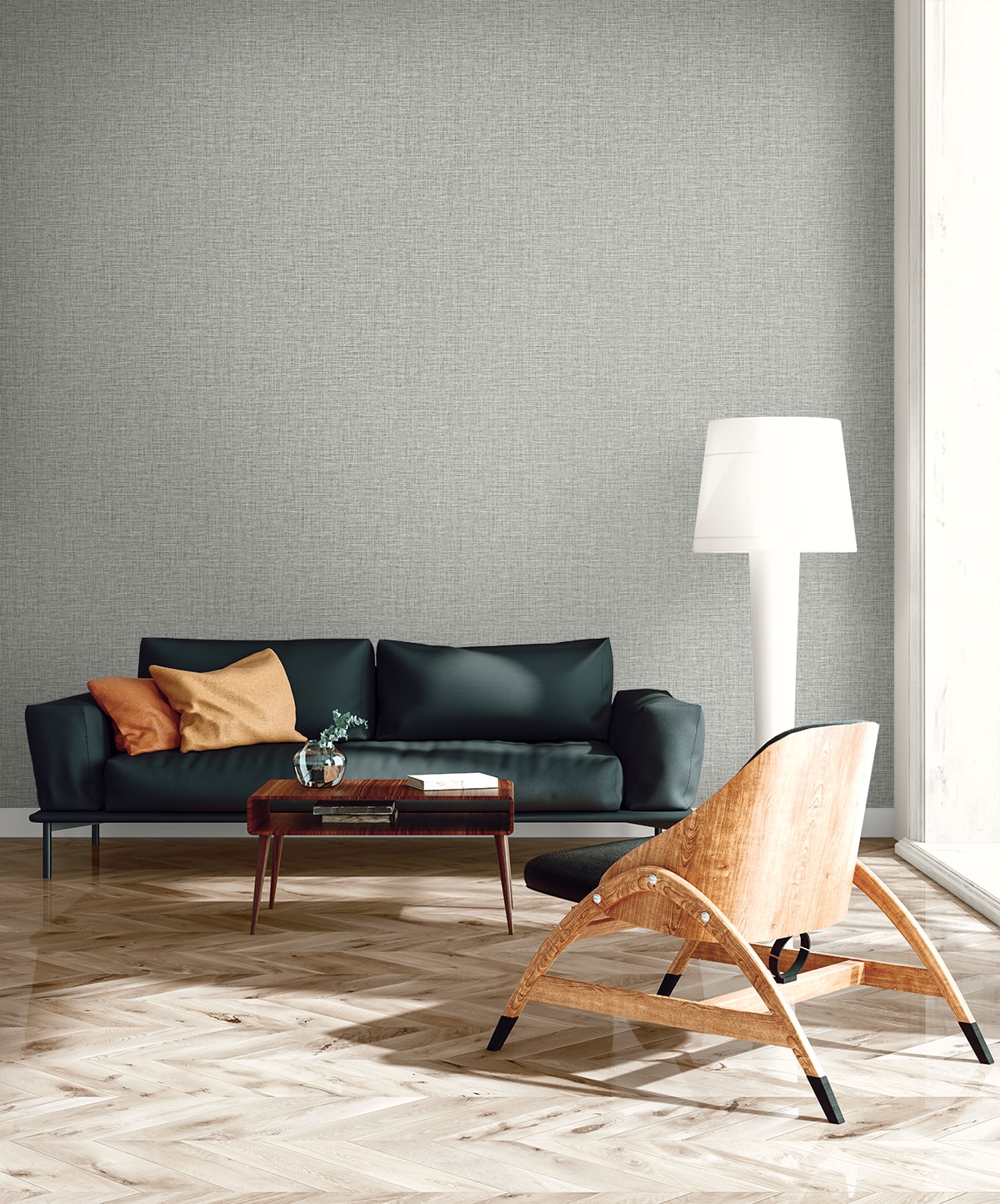 Opalind wallpaper in stone color - pattern number EL21208 - by Seabrook in the Neutral Elements collection