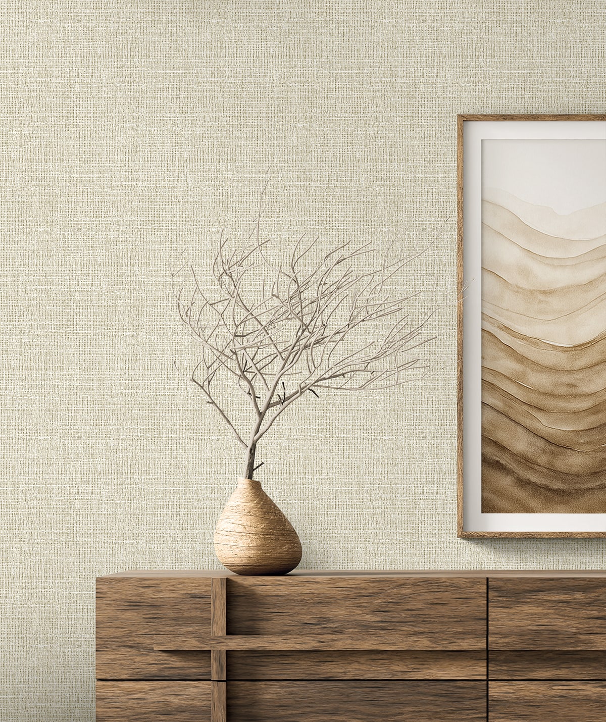 Aureline wallpaper in desert color - pattern number EL21317 - by Seabrook in the Neutral Elements collection