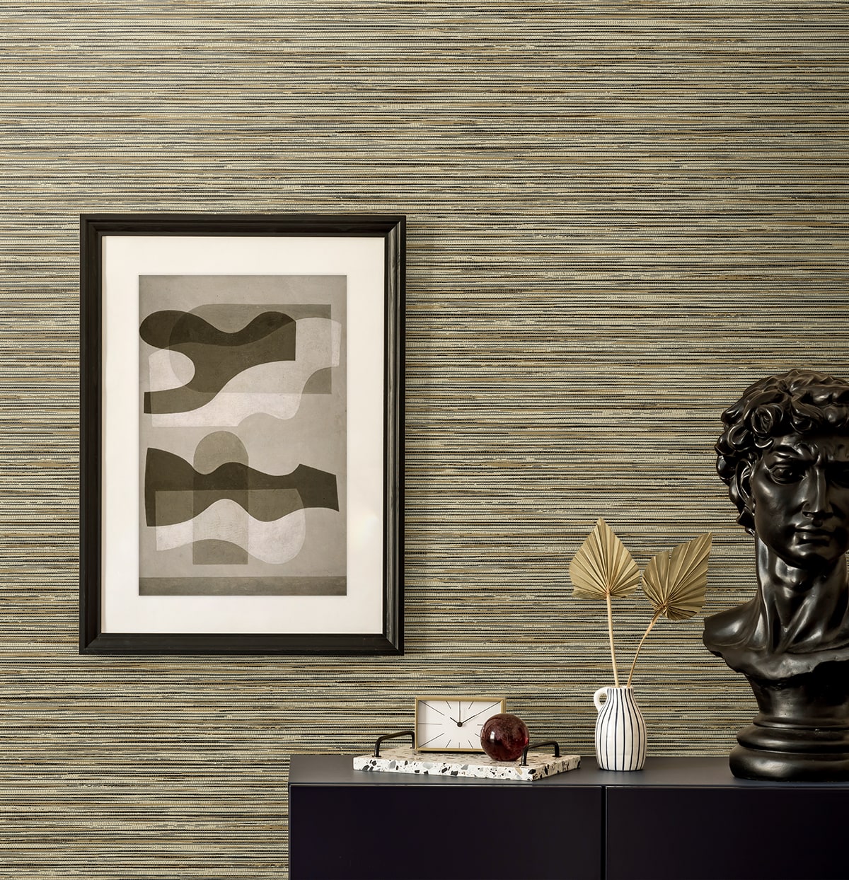 Savanna Wallpaper in oak color - pattern number EN40006 - by Seabrook in the Natural Grass Textures collection