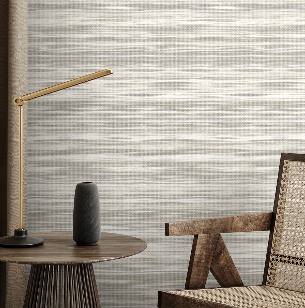 Sisa Wallpaper in shell color - pattern number EN40208 - by Seabrook in the Natural Grass Textures collection