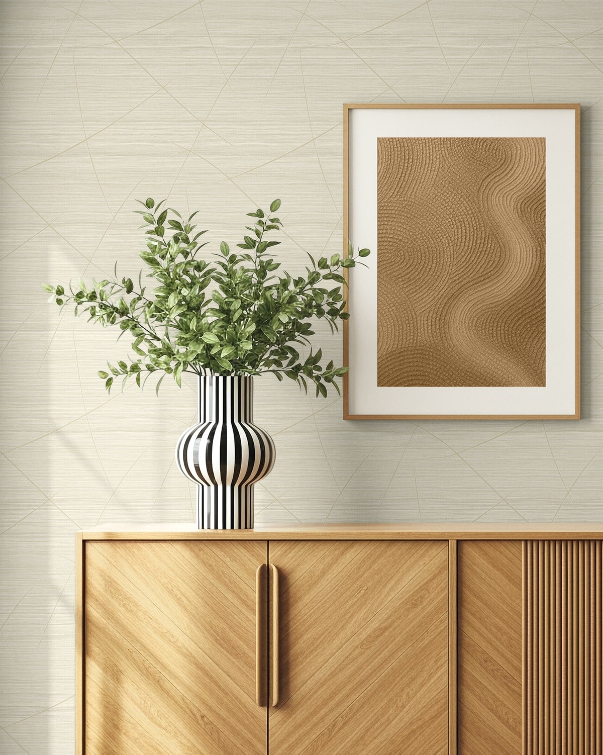 Bract Wallpaper in sand color - pattern number EN40403 - by Seabrook in the Natural Grass Textures collection