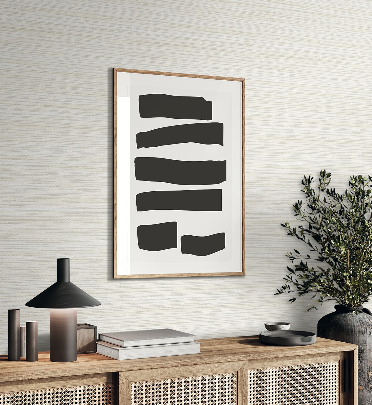 Canebrush Wallpaper in summer color - pattern number EN40505 - by Seabrook in the Natural Grass Textures collection
