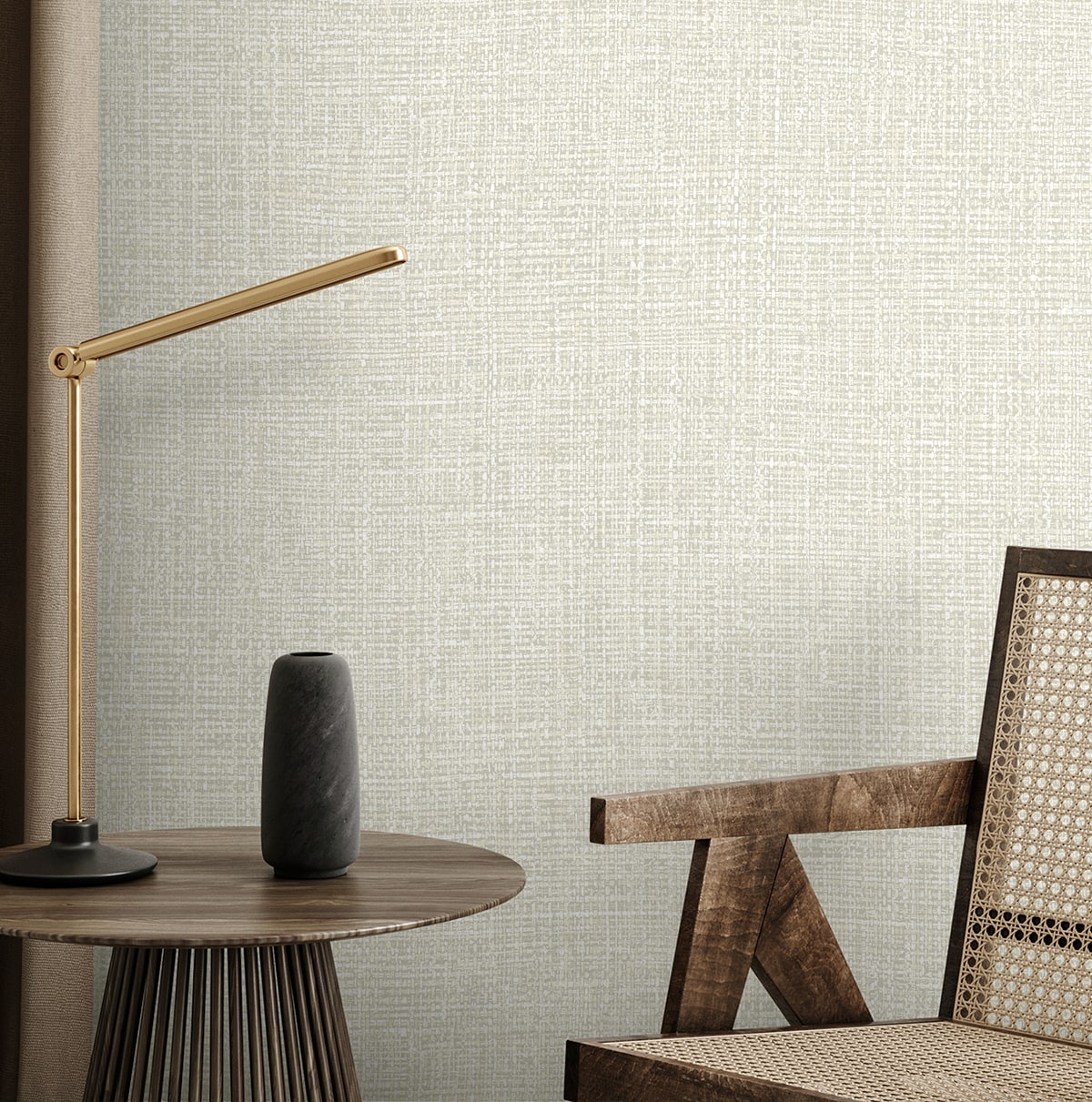 Rattan Wallpaper in papyrus color - pattern number EN40808 - by Seabrook in the Natural Grass Textures collection