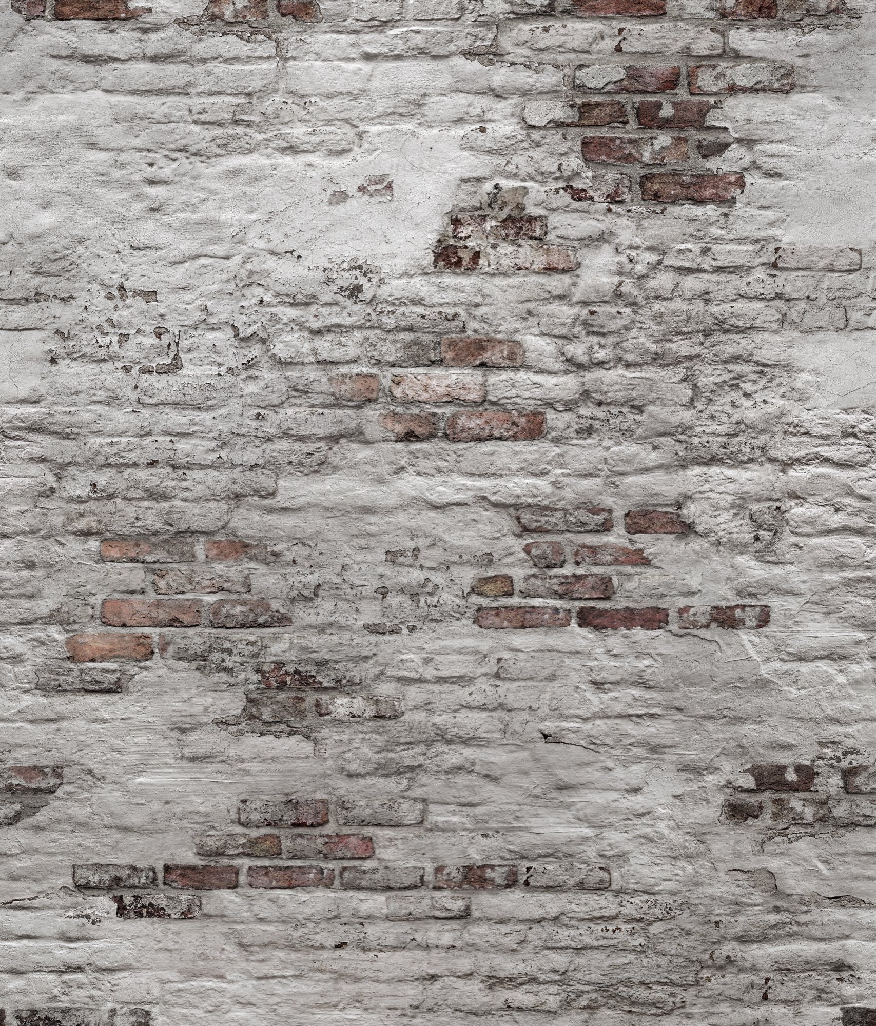 Brick all-over 3 Panel Mural in grey color - pattern number EP6102 - by Grandeco in the Orom II collection