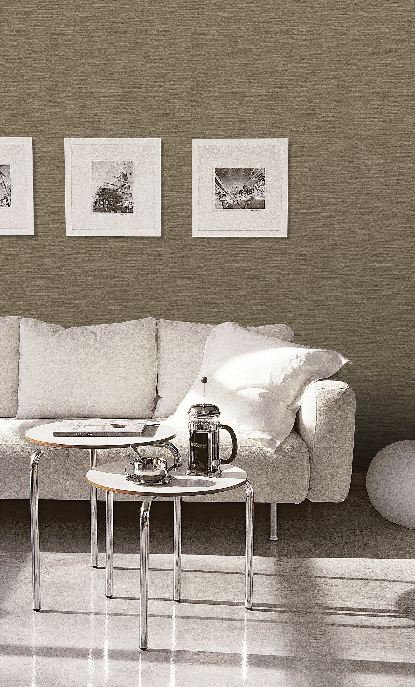 Horizontal Weave wallpaper in bronze brown color - pattern number F-PY6007 - by Galerie in the Boutique collection