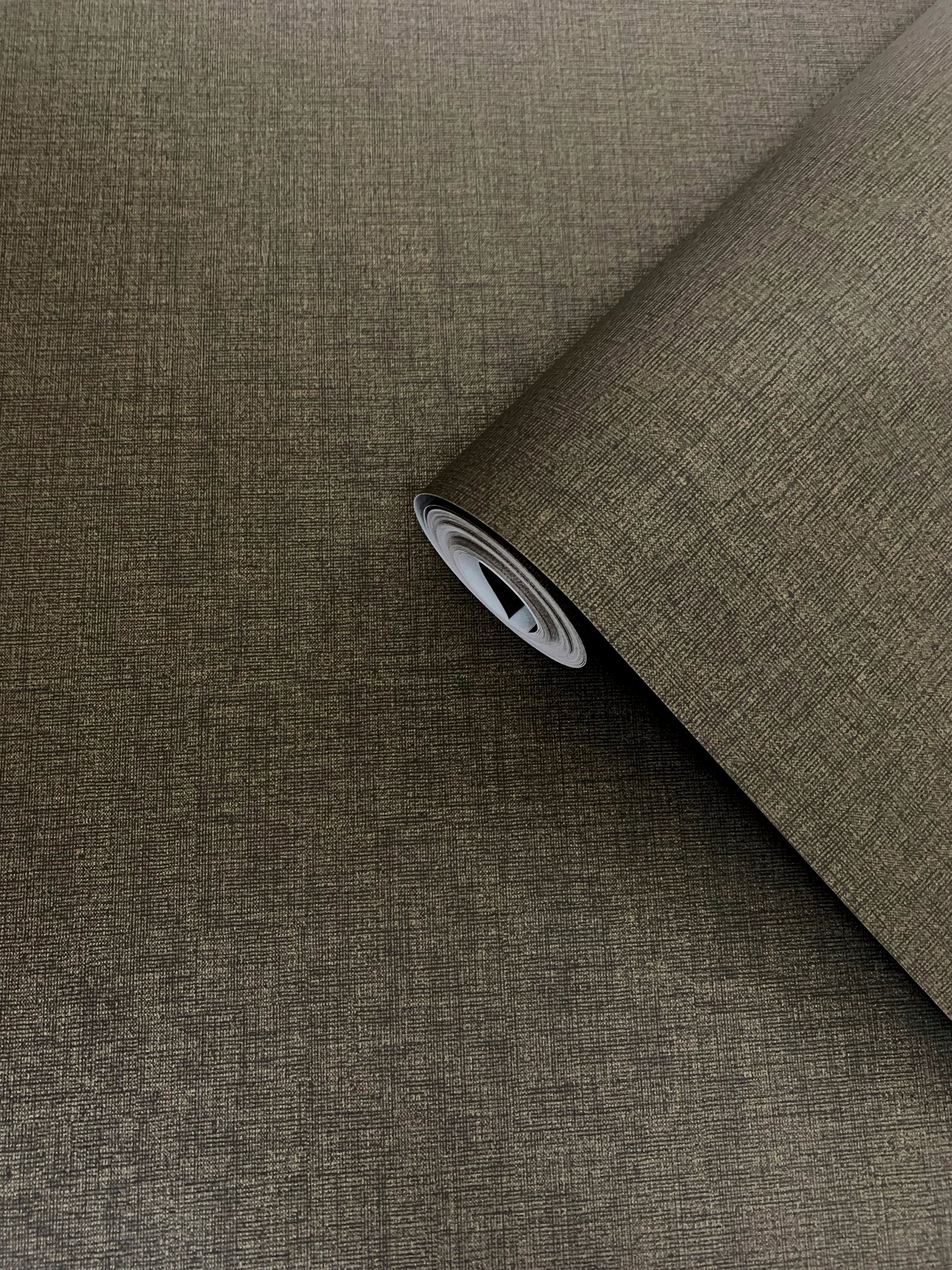 Plain wallpaper in bronze brown color - pattern number F-SR8007 - by Galerie in the Lustre collection