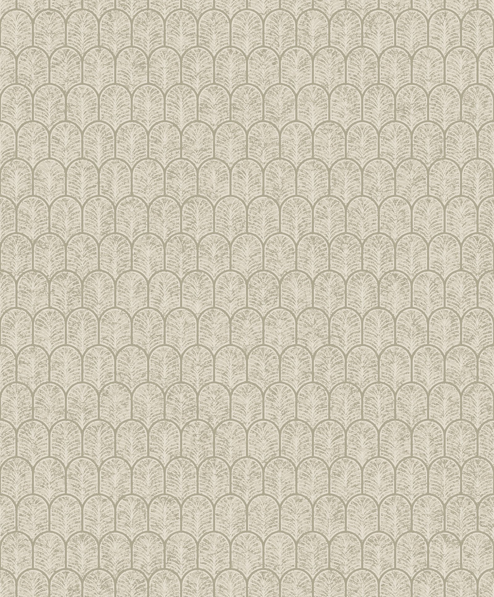 Geo Arch wallpaper in cream color - pattern number F-VL6003 - by Galerie in the Lustre collection