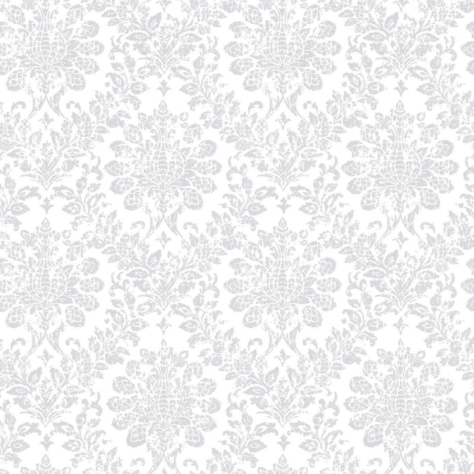 Damask wallpaper in silver grey color - pattern number G56256 - by Galerie in the Nordic Elements collection