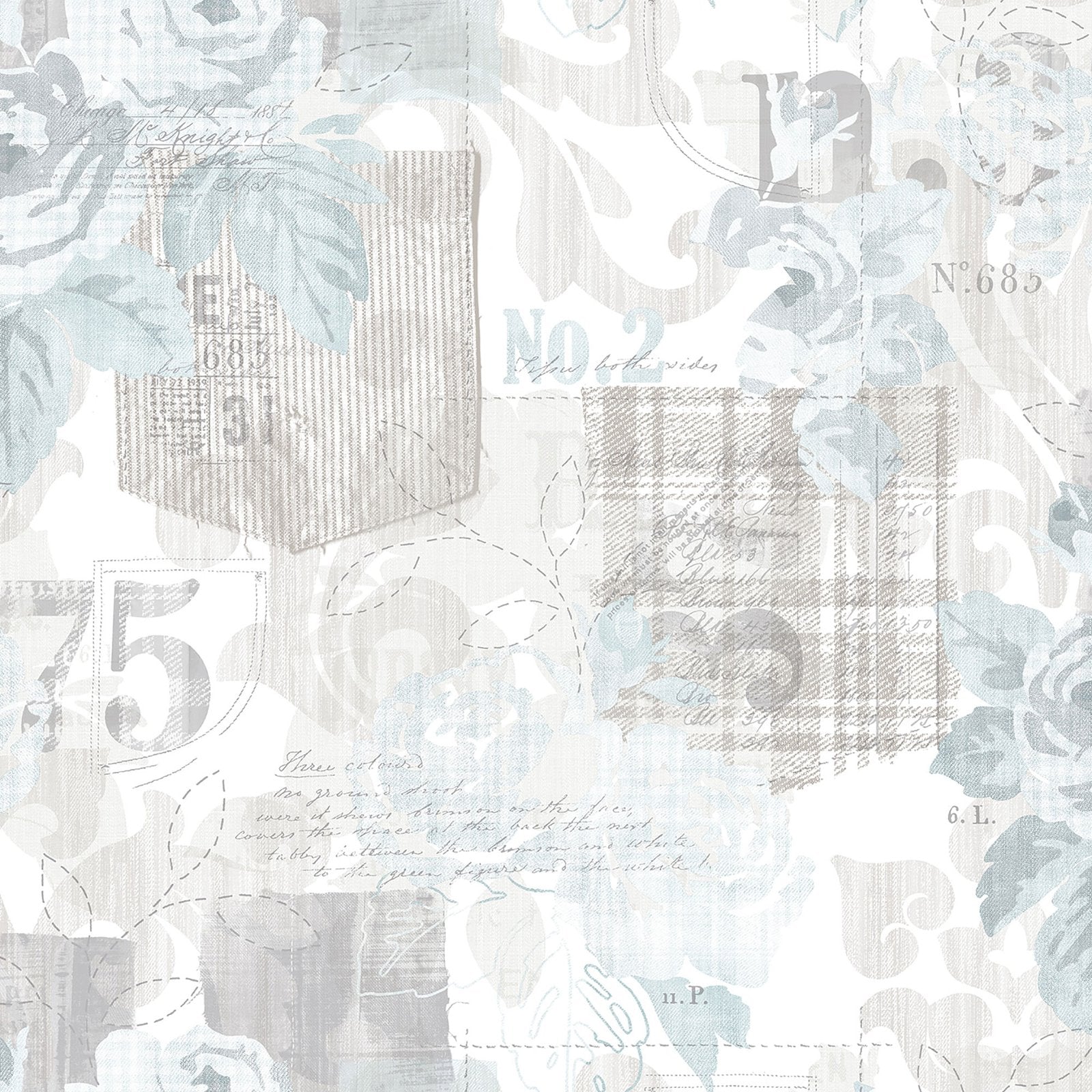 Floral wallpaper in cream color - pattern number G56263 - by Galerie in the Nordic Elements collection