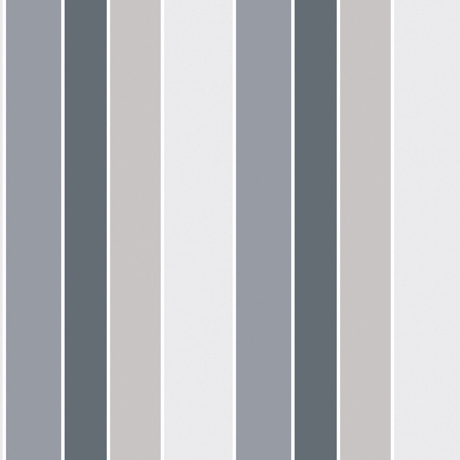 Stripe wallpaper in silver grey color - pattern number G56320 - by Galerie in the Nordic Elements collection