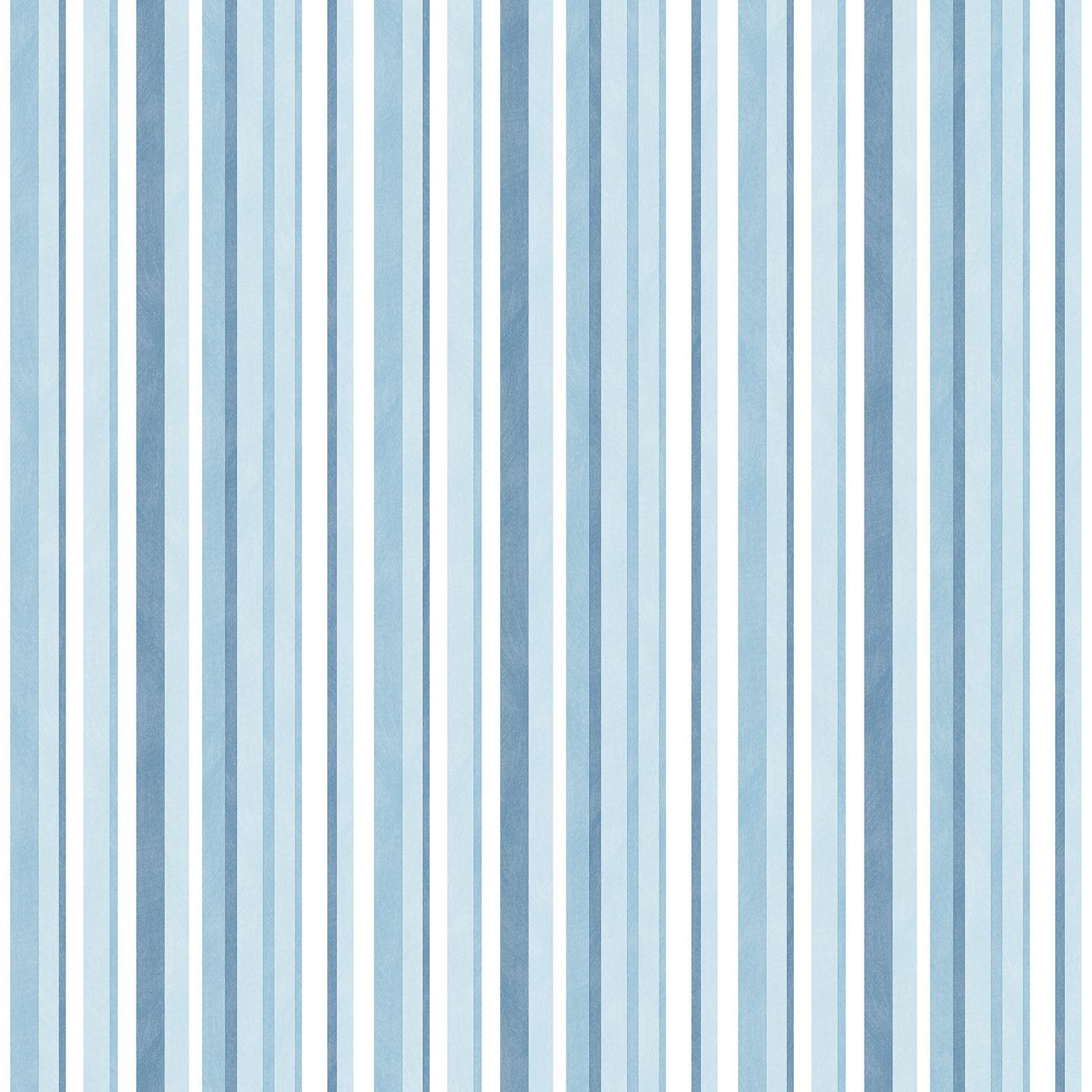Washed Striped wallpaper in blue color - pattern number G56502 - by Galerie in the Just 4 Kids 2 collection