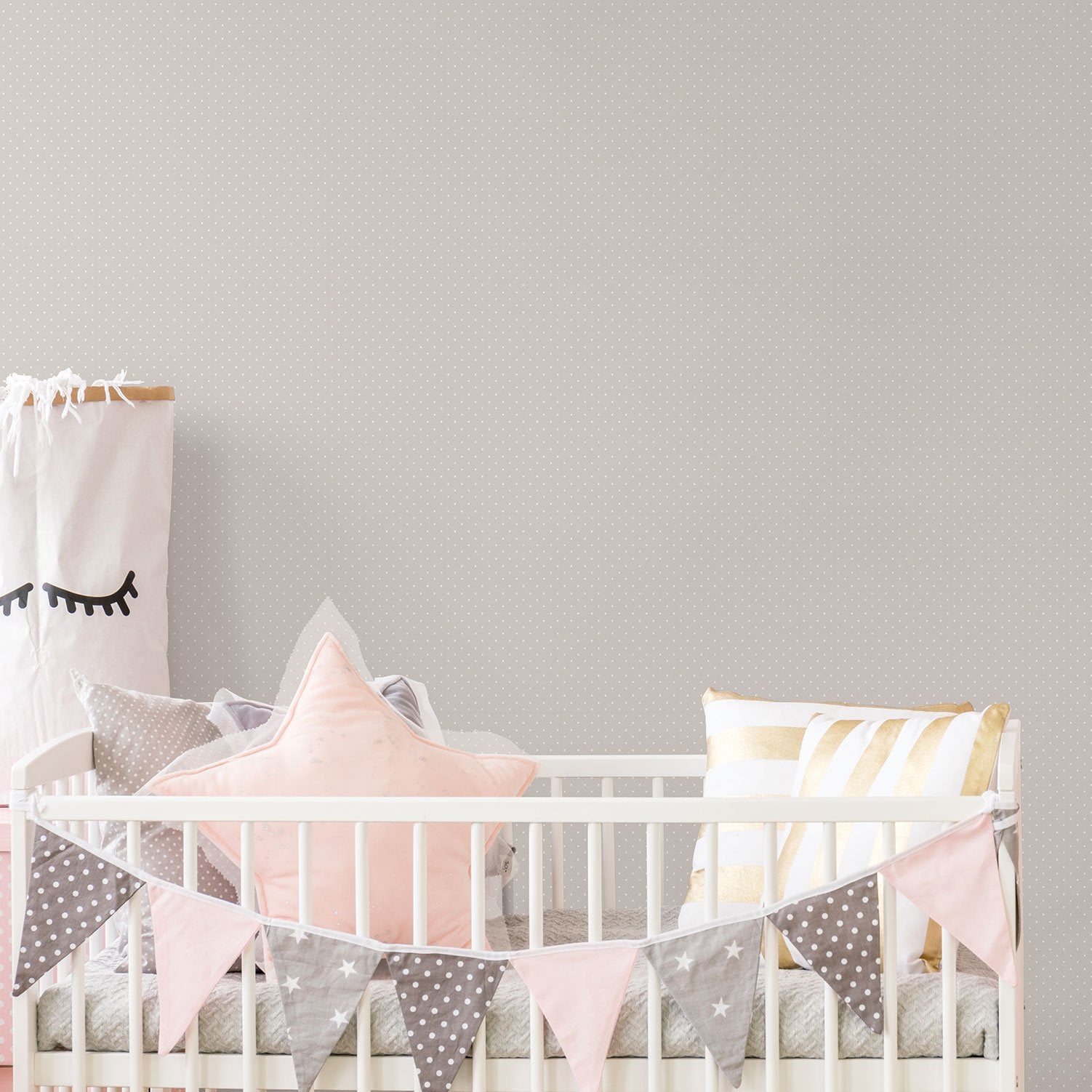 Polka Dot wallpaper in beige color - pattern number G56510 - by Galerie in the Just 4 Kids 2 collection