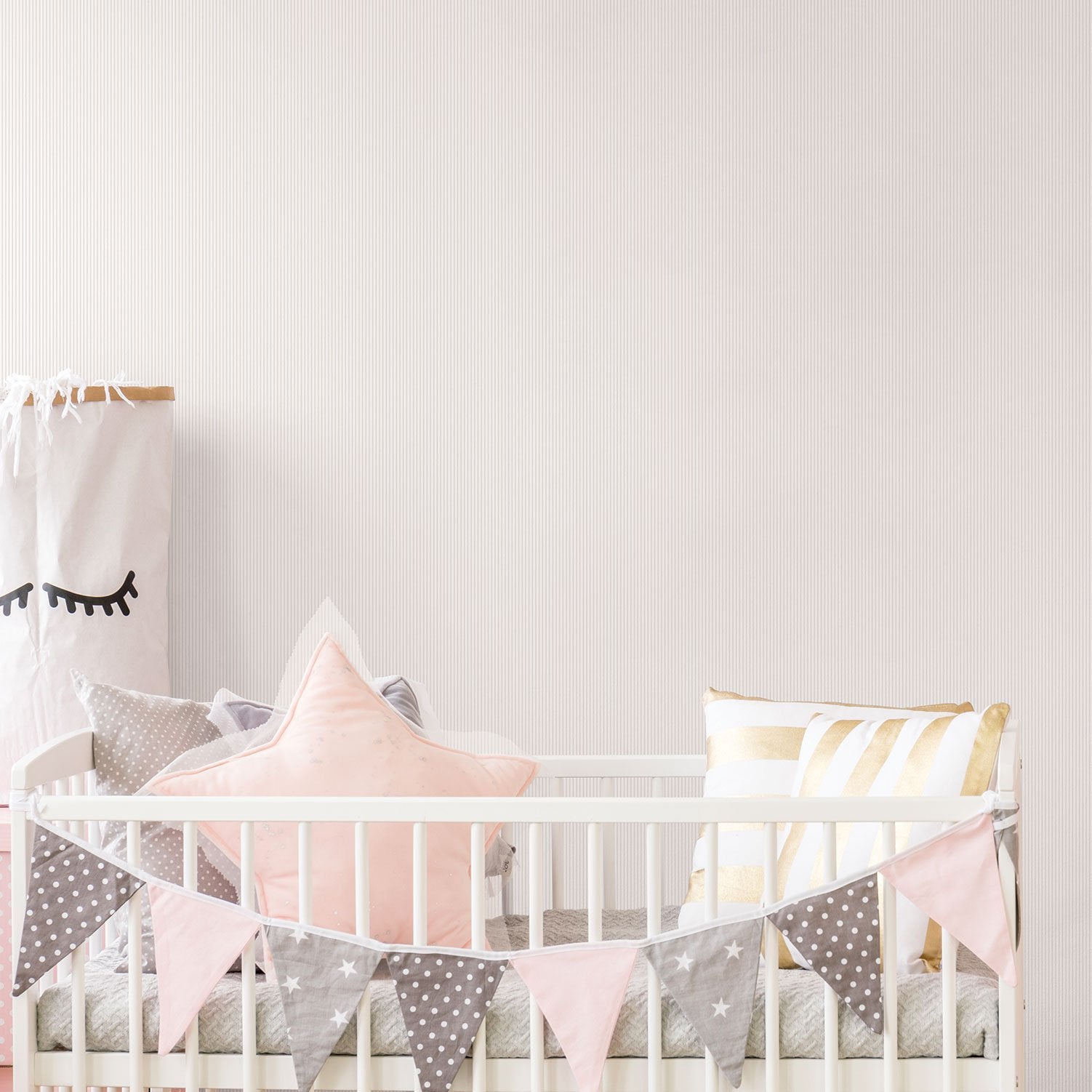 Candy Stripe wallpaper in beige color - pattern number G56513 - by Galerie in the Just 4 Kids 2 collection