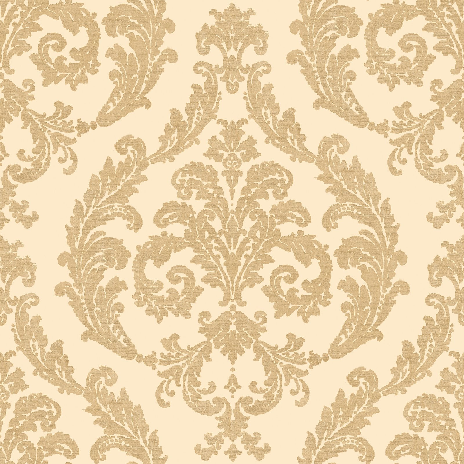 Damask wallpaper in gold color - pattern number G67608 - by Galerie in the Palazzo 2 collection