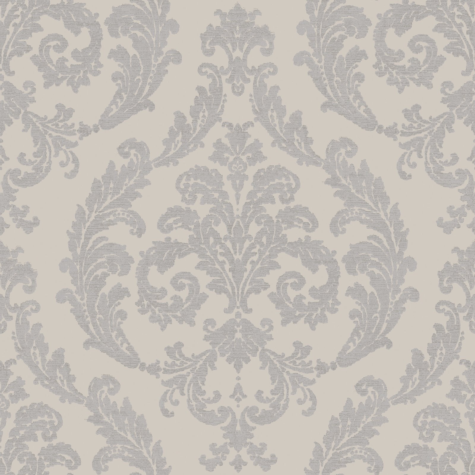 Silk Damask wallpaper in silver grey color - pattern number G67609 - by Galerie in the Palazzo 2 collection