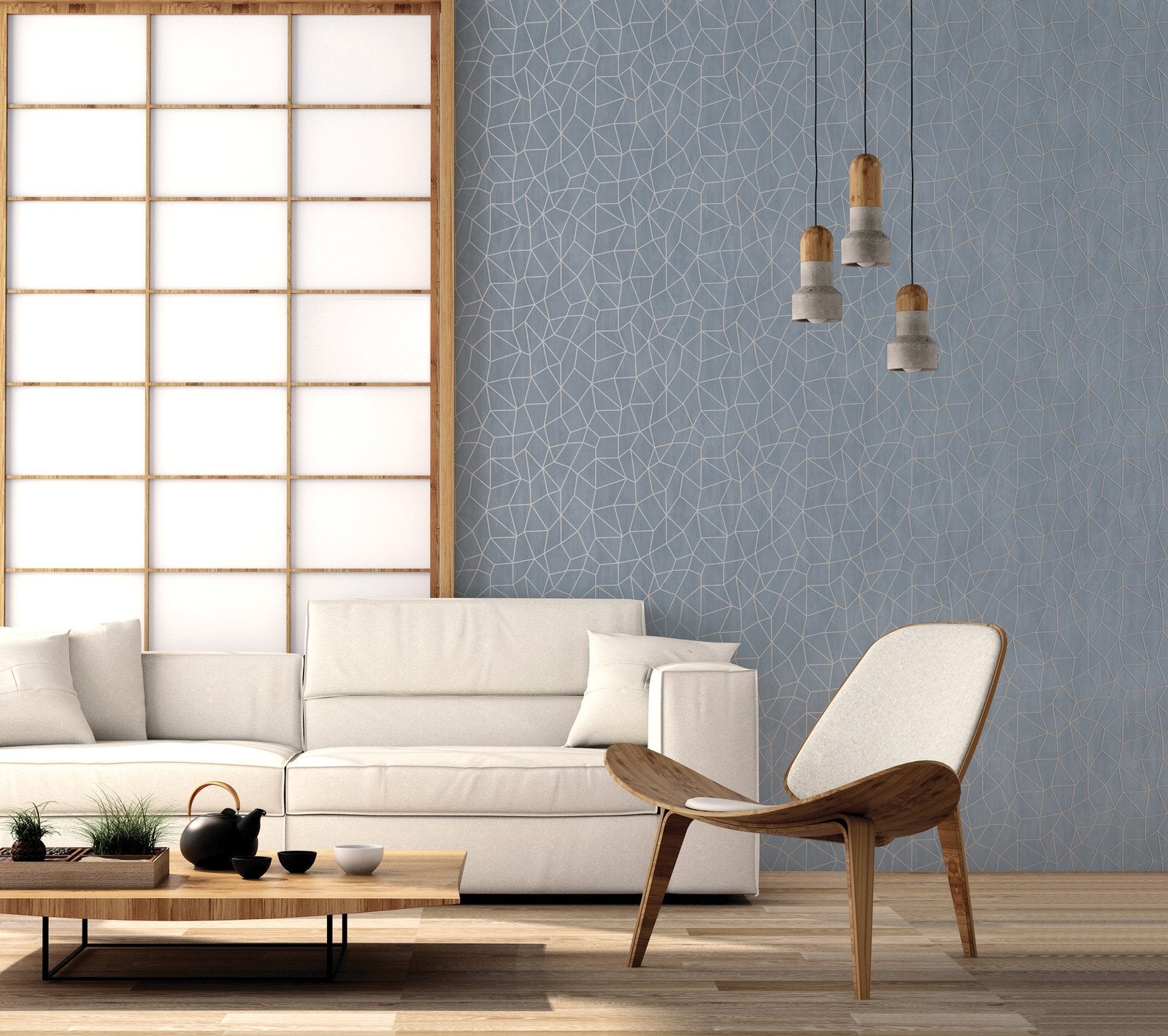 Glitter Web wallpaper in silver grey color - pattern number G67697 - by Galerie in the Special FX 2 collection
