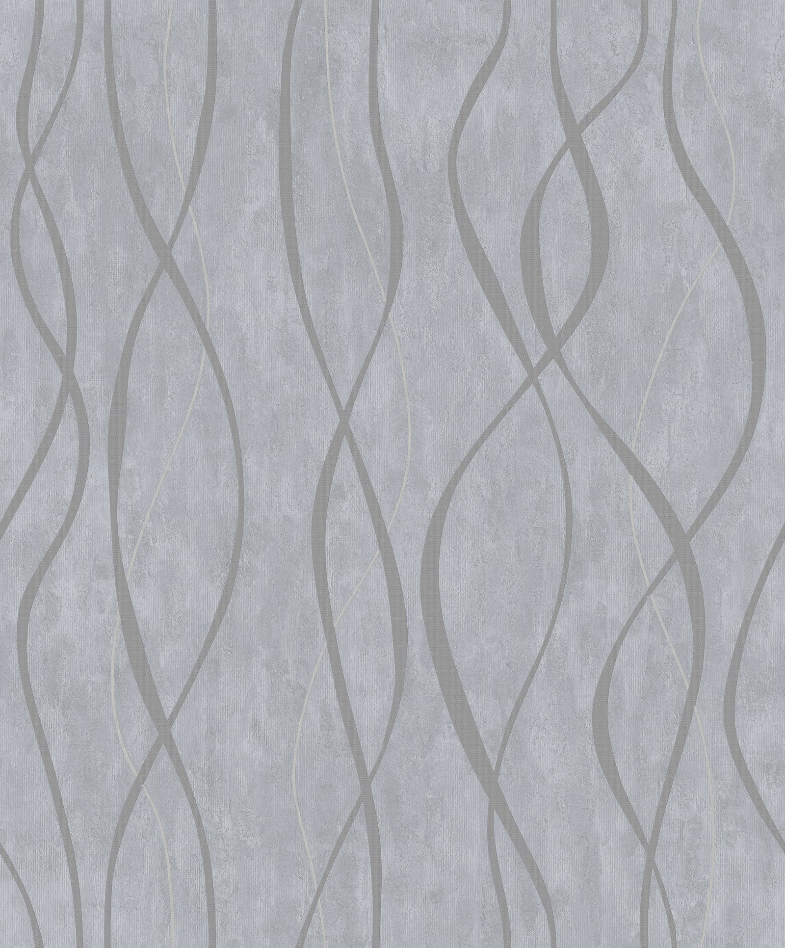 Glitter Ribbons wallpaper in silver grey color - pattern number G67733 - by Galerie in the Special FX 2 collection