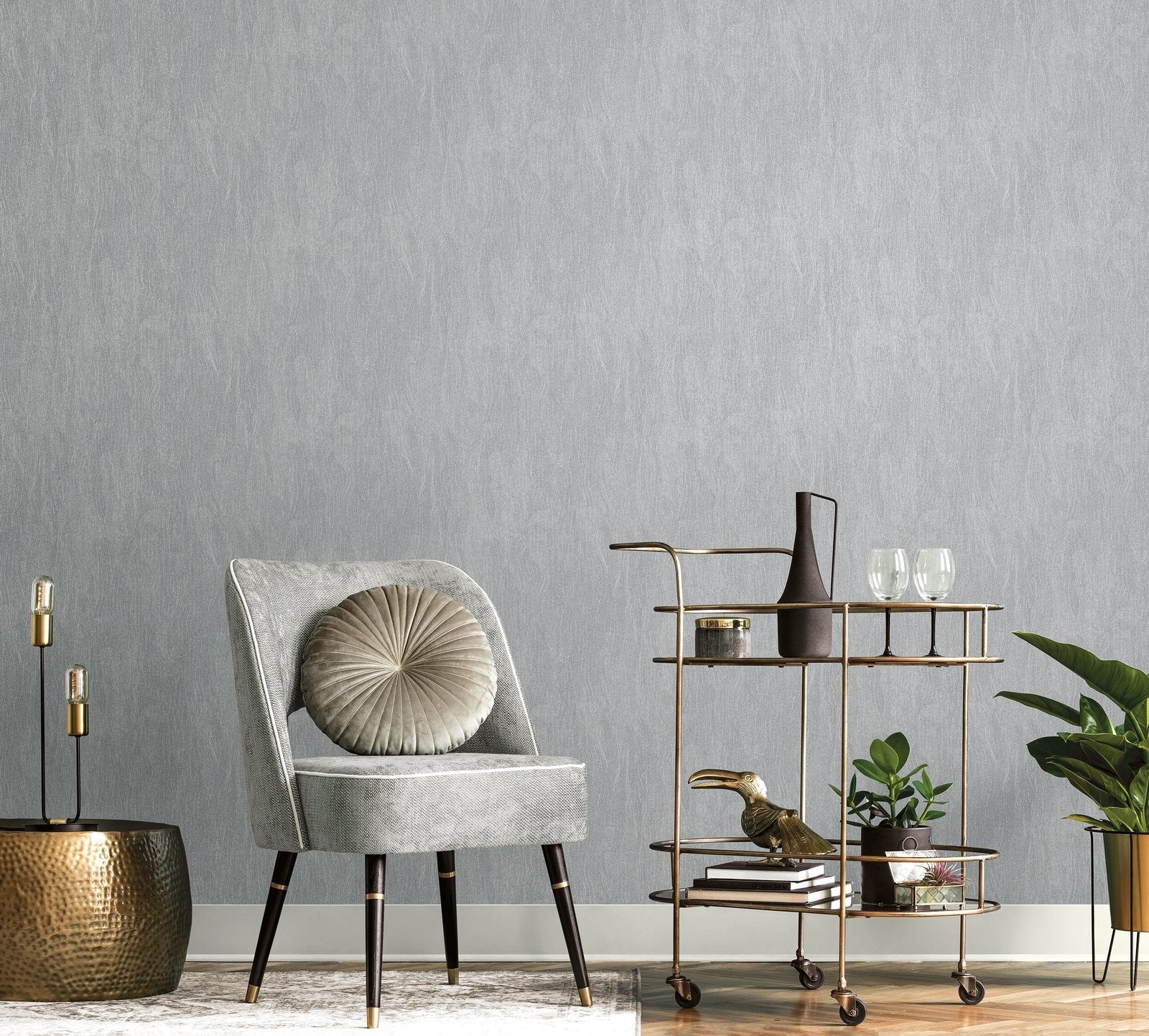 Special Skin wallpaper in silver grey color - pattern number G68098 - by Galerie in the Special FX 2 collection