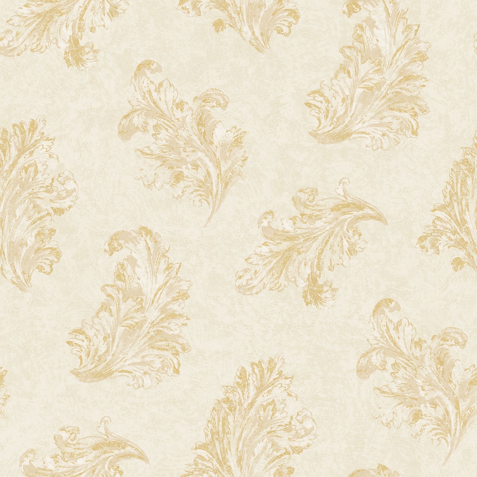 Acanthus wallpaper in cream color - pattern number G68662 - by Galerie in the Palazzo 2 collection