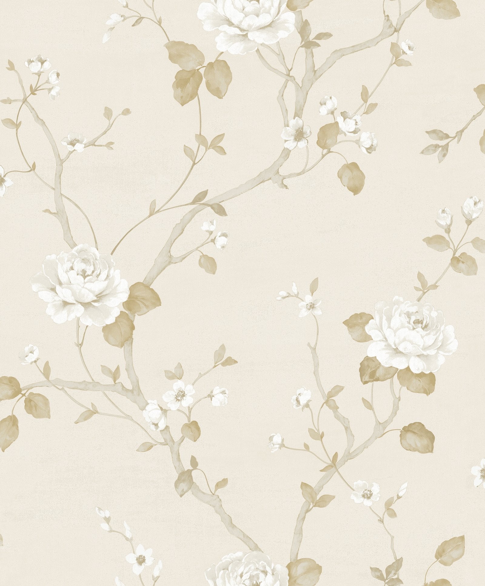 Luisella Floral wallpaper in beige color - pattern number G68667 - by Galerie in the Palazzo 2 collection