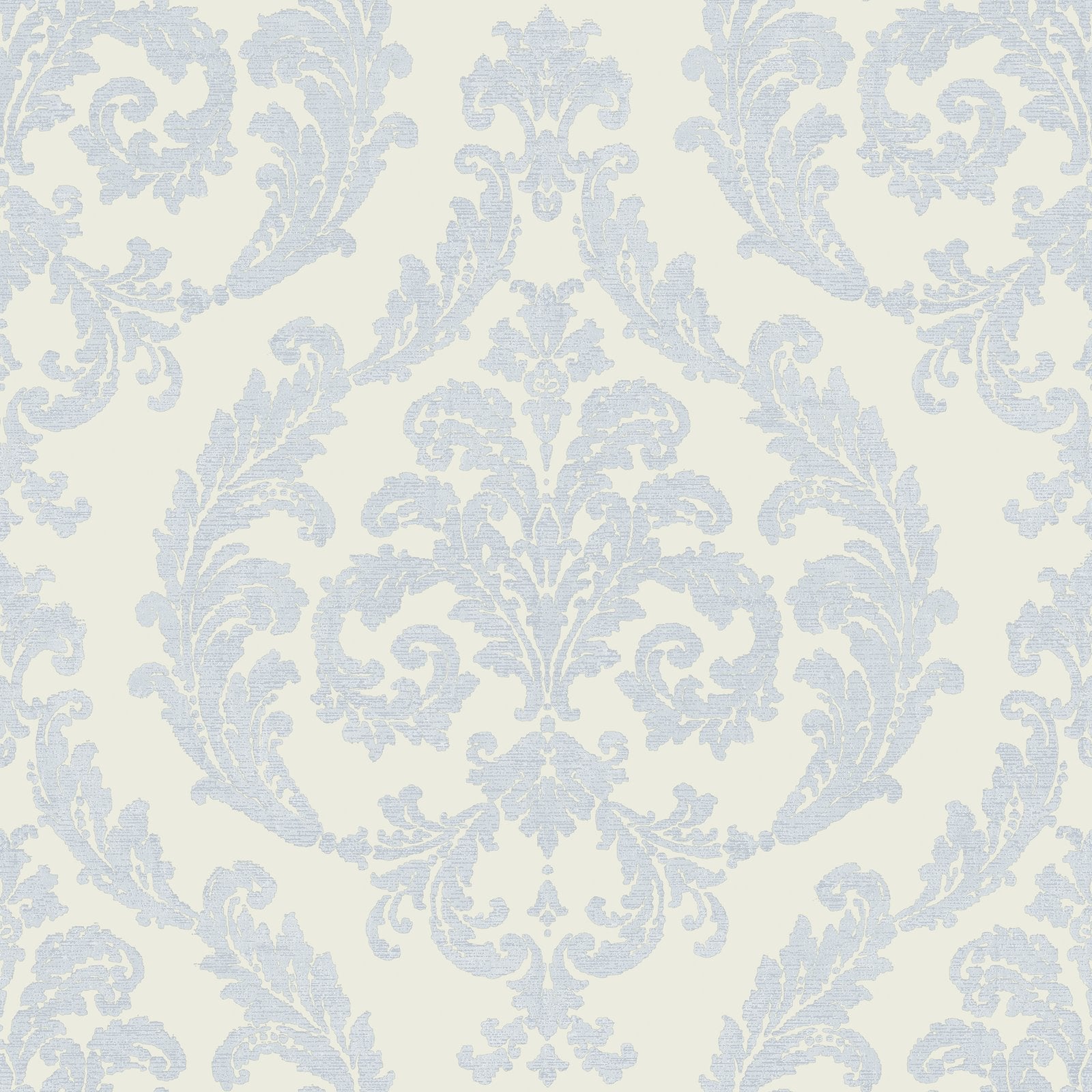 Silk Damask wallpaper in blue color - pattern number G68677 - by Galerie in the Palazzo 2 collection