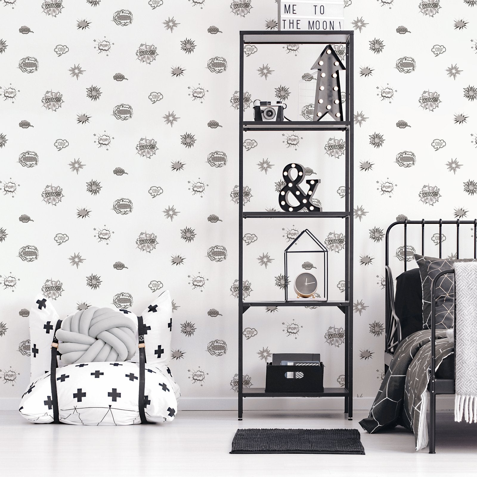Pop Art Wallpaper in Grey color - pattern number G78579 - by Galerie in the Kids and Teens collection