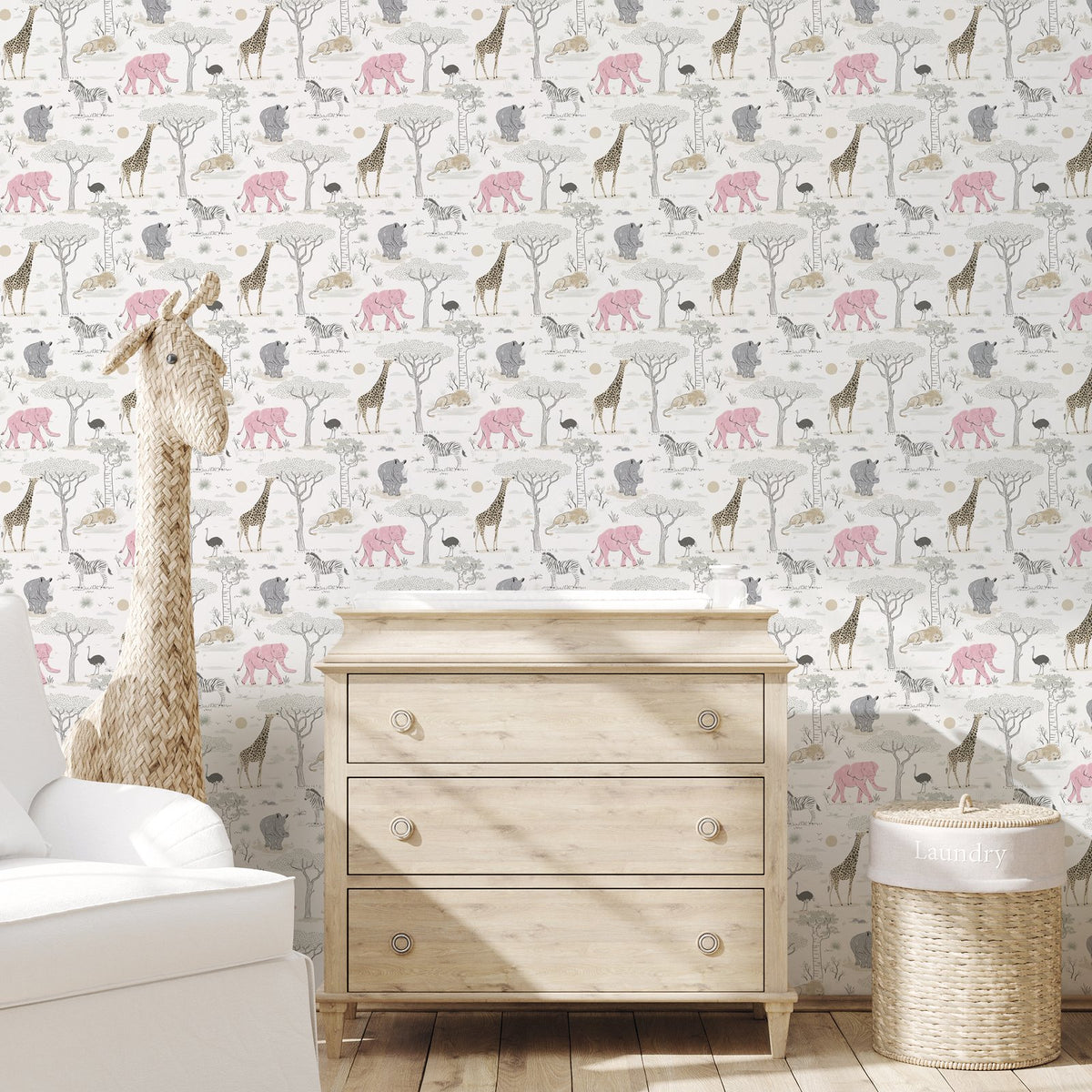 Savannah Wallpaper in Grey color - pattern number G78589 - by Galerie in the Kids and Teens collection