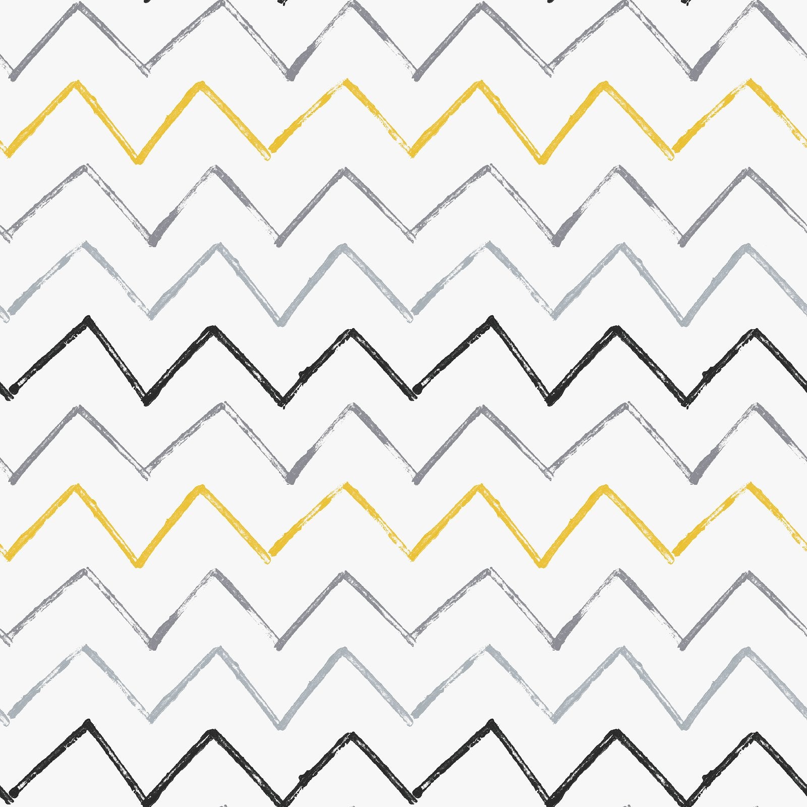 Zig Zag Wallpaper in Yellow color - pattern number G78605 - by Galerie in the Kids and Teens collection