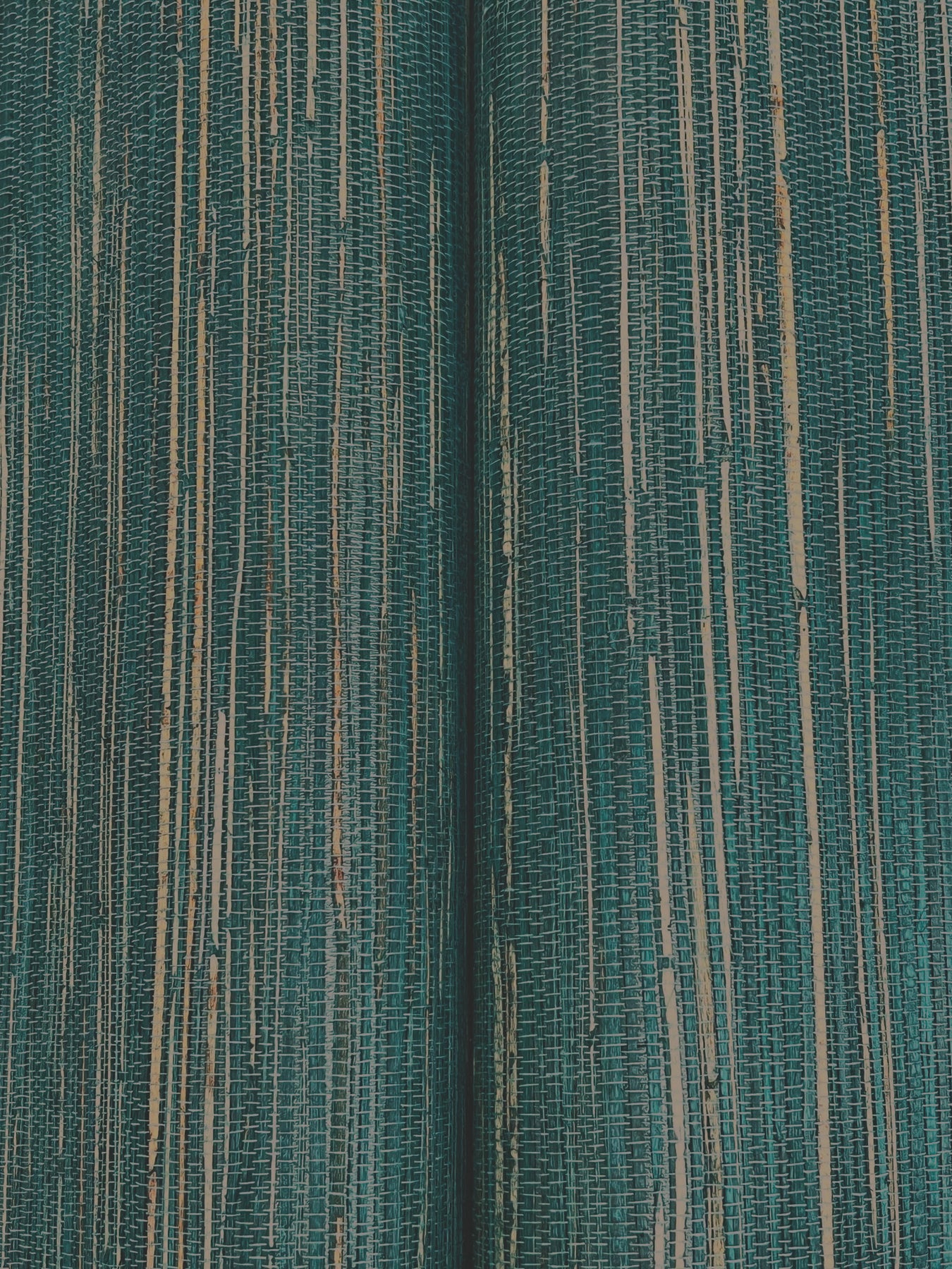 Multicolored Hemp wallpaper in teal color - pattern number GRL86126 - by Ronald Redding in the Natural Palette Resource collection