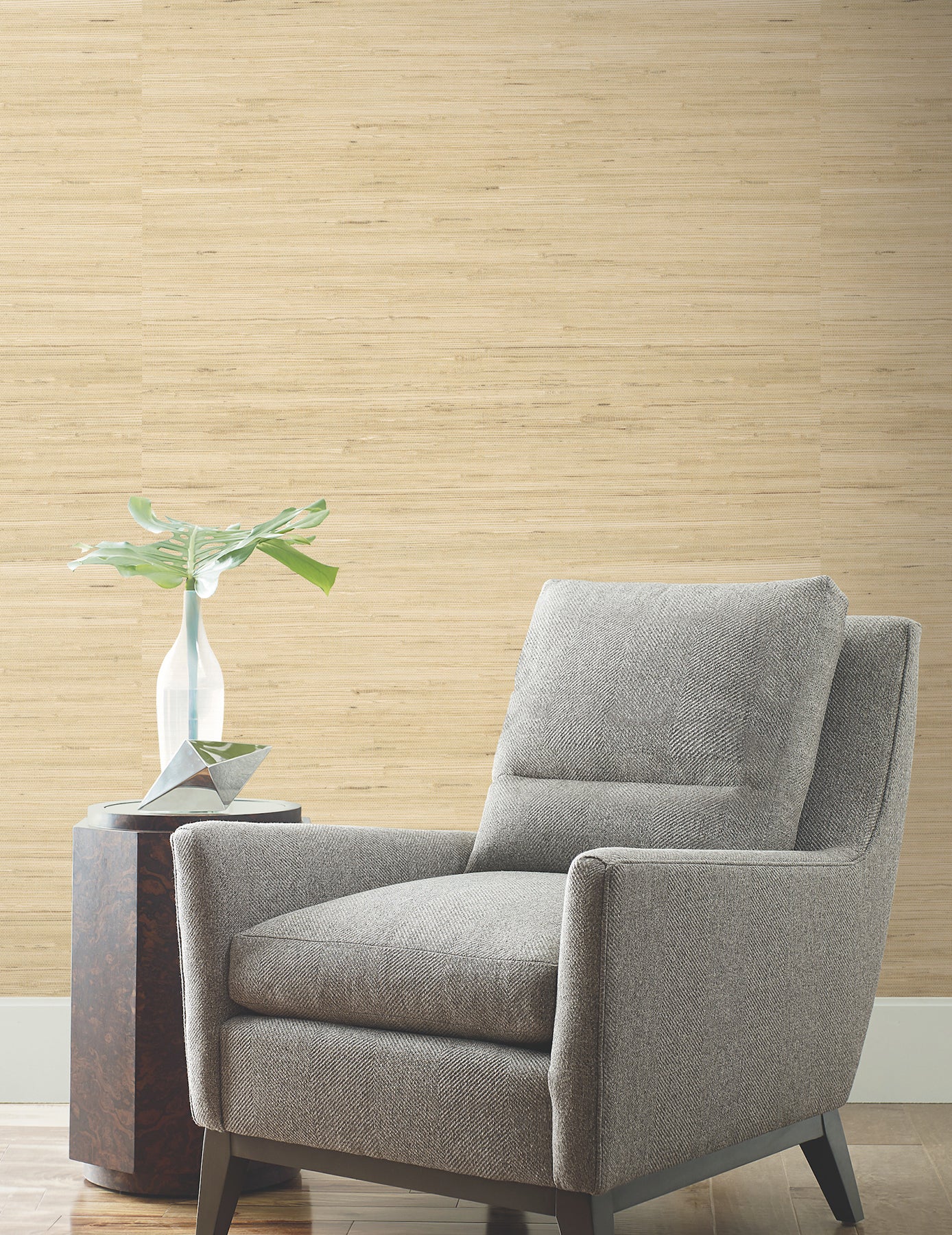 Horizontal Jute wallpaper in oatmeal color - pattern number GRL88382 - by Ronald Redding in the Natural Palette Resource collection