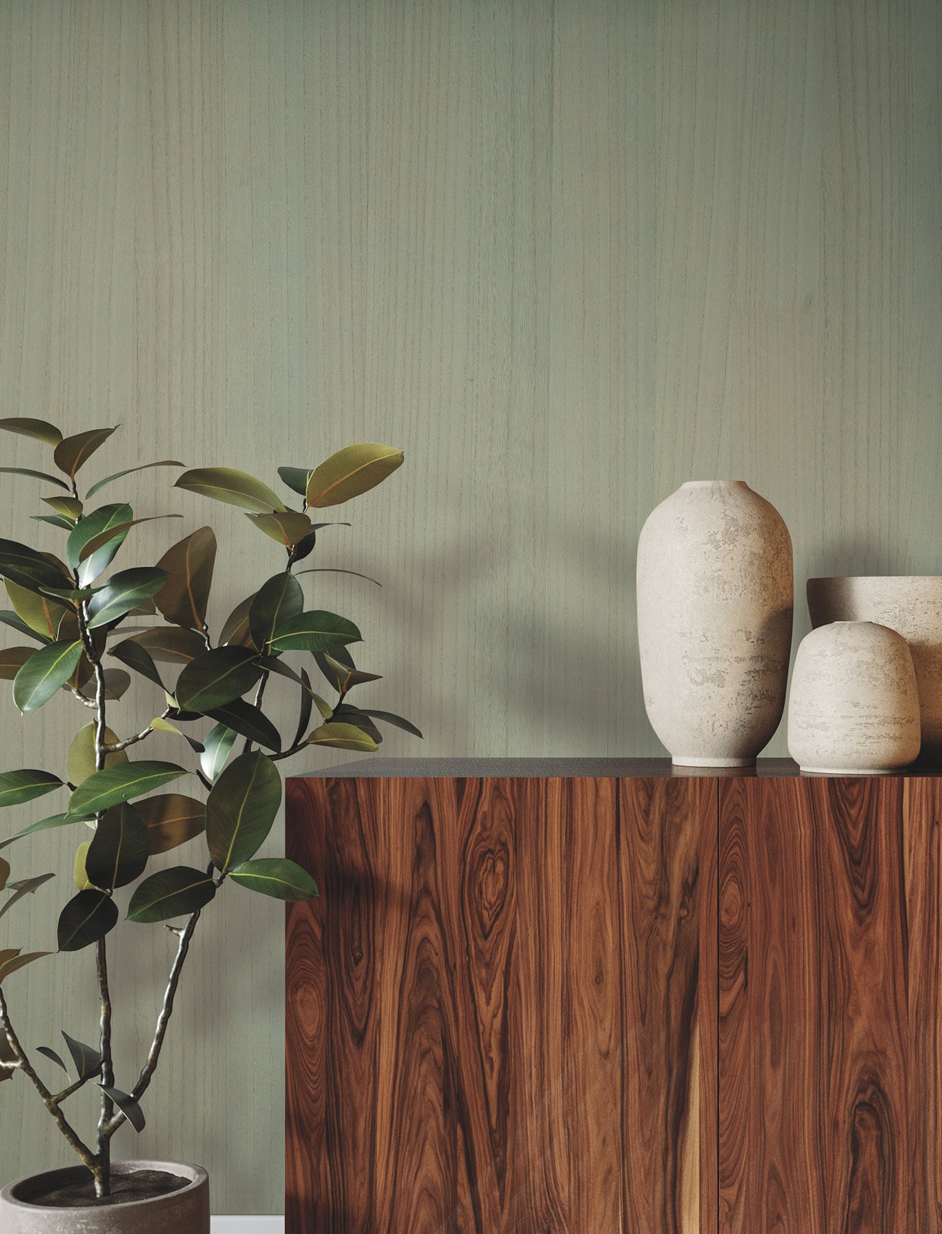 Wood Veneer wallpaper in willow color - pattern number GRL88421 - by Ronald Redding in the Natural Palette Resource collection
