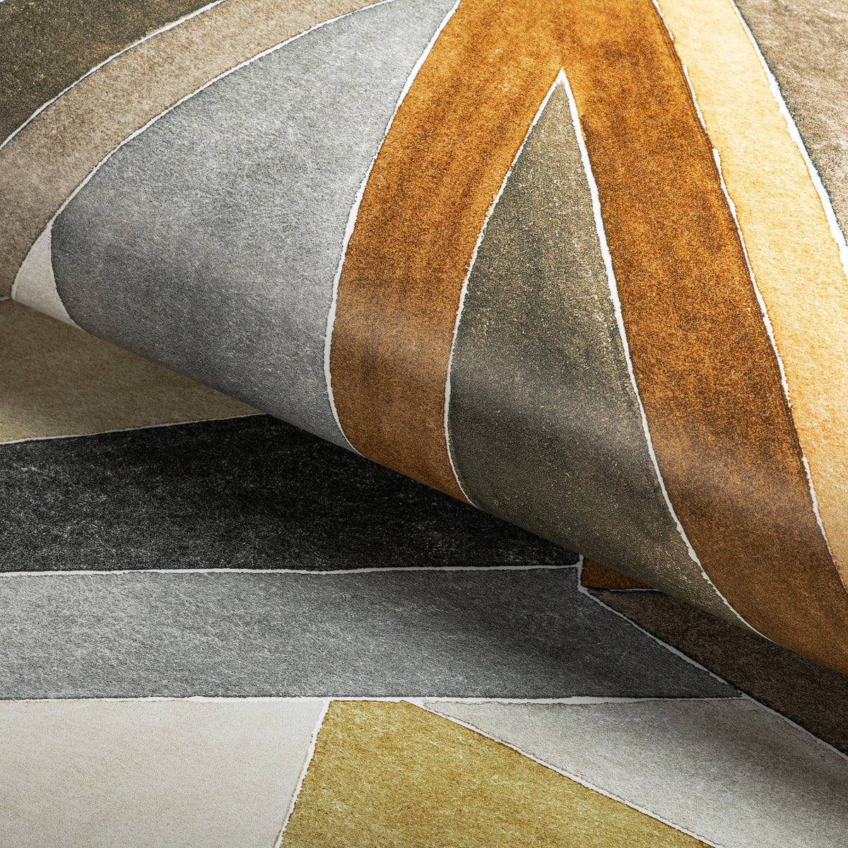 Roulade Wallpaper in Citron/Stone color - pattern number GWP-3727.640.0 - by Lee Jofa Modern in the Rhapsody collection
