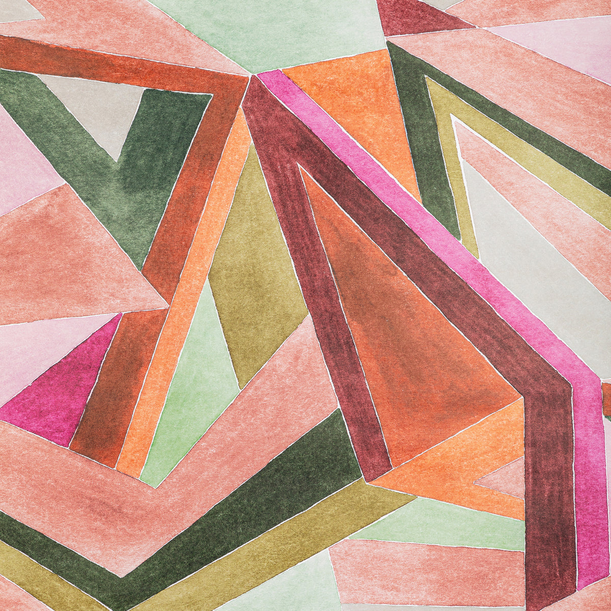 Roulade Wallpaper in Rose/Leaf color - pattern number GWP-3727.73.0 - by Lee Jofa Modern in the Rhapsody collection
