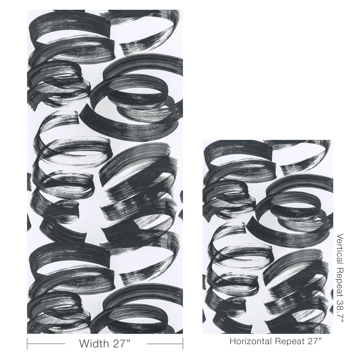 Laryo Wallpaper in Ink color - pattern number GWP-3728.821.0 - by Lee Jofa Modern in the Rhapsody collection